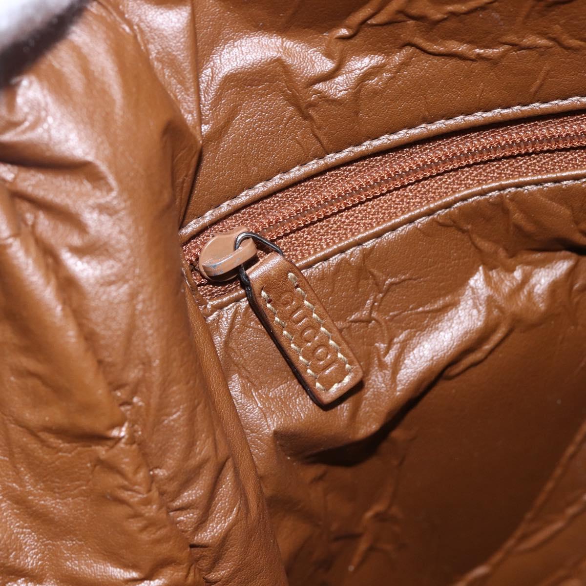 GUCCI GG Canvas Web Sherry Line special edition Hand Bag Beige Gold Auth mr1598