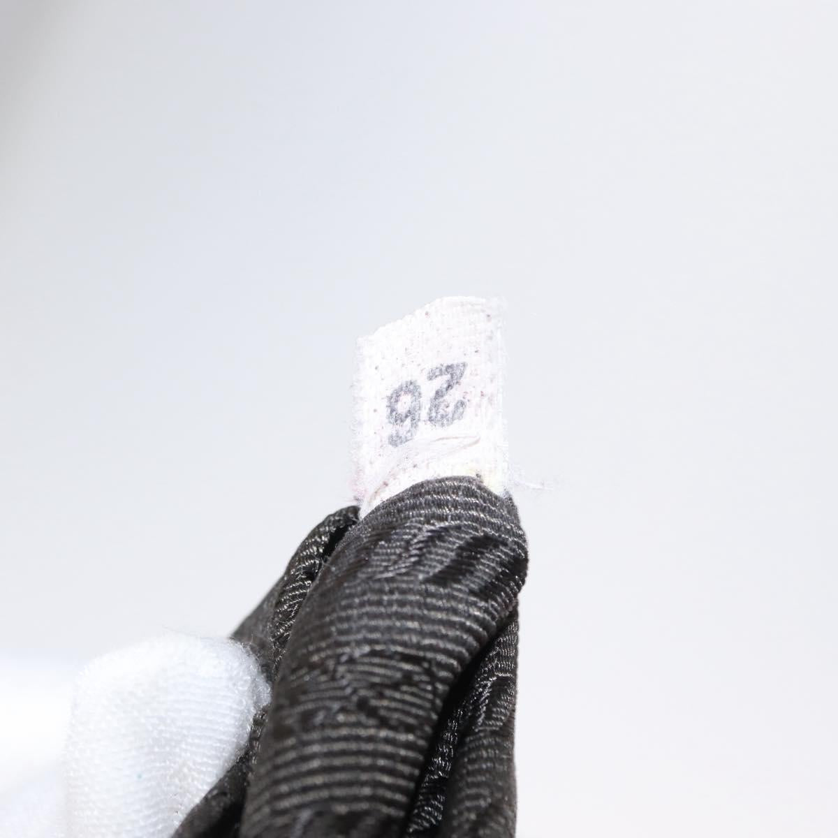 PRADA Shoulder Bag Nylon Khaki Silver Auth mr1600