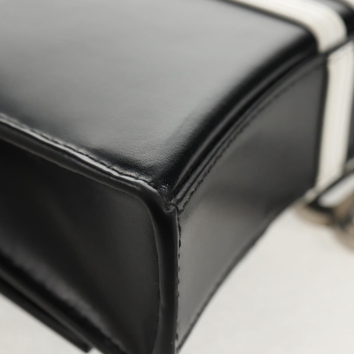 BALENCIAGA Adidas collaboration Chain Bag Leather Black 656050 Auth mr1601M