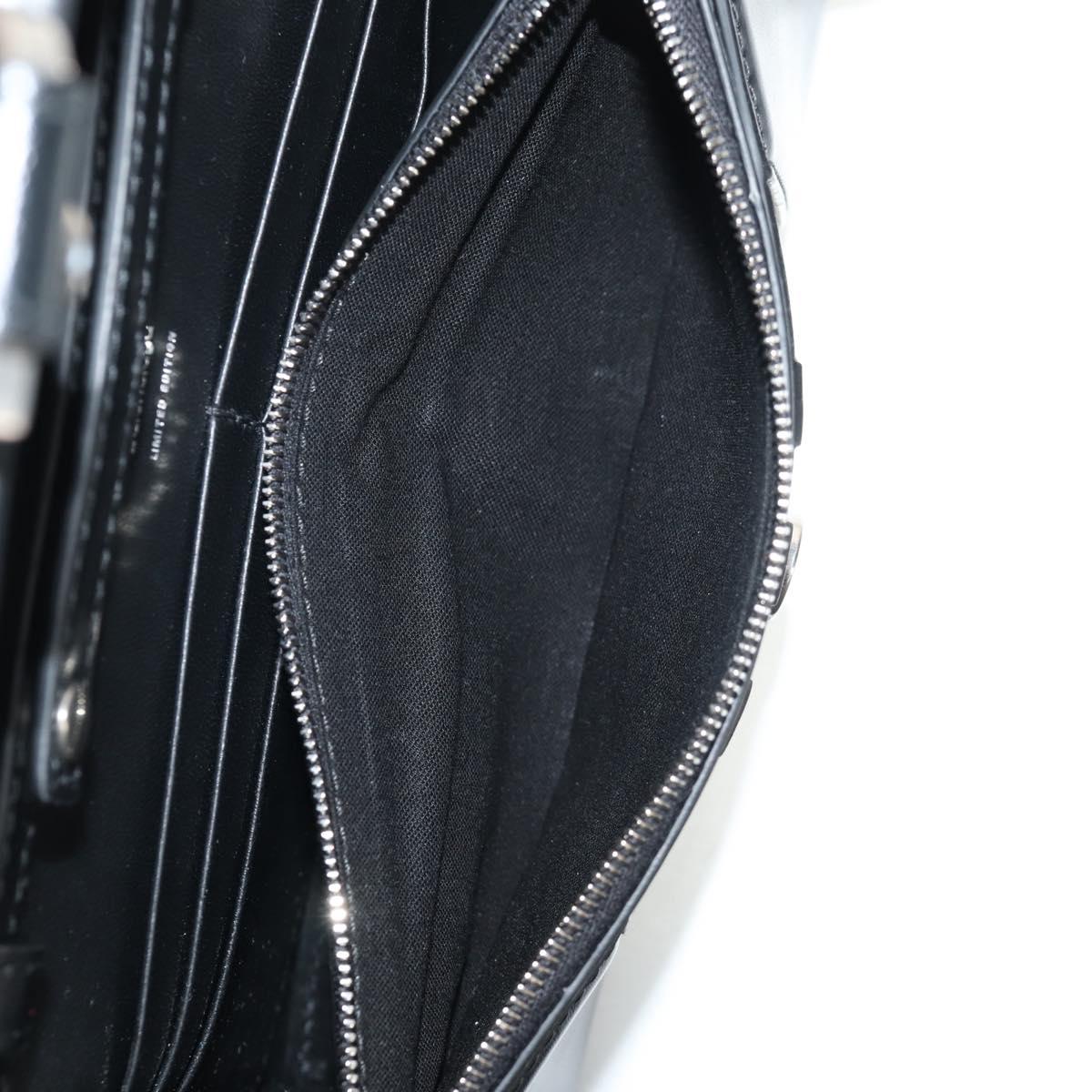 BALENCIAGA Adidas collaboration Chain Bag Leather Black 656050 Auth mr1601M