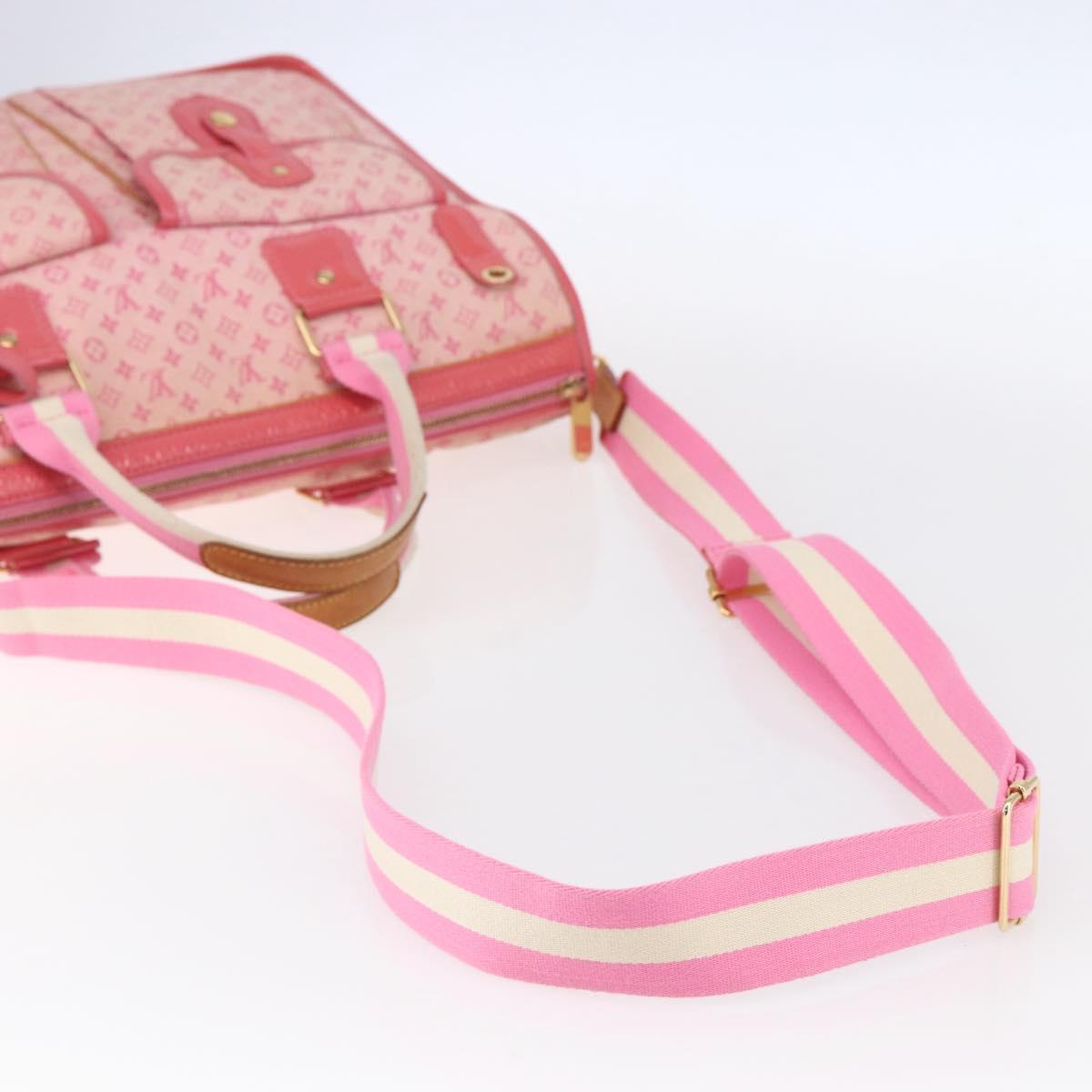LOUIS VUITTON Monogram Mini Sac Marie Kate 48h Bag Pink M92932 LV Auth mr1603