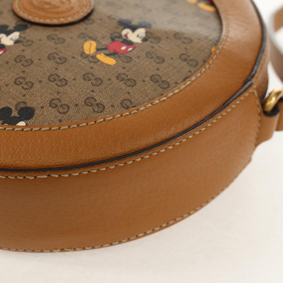 GUCCI Micro GG Supreme Disney Collaboration Bag PVC Beige 603938 Auth mr1612SAM