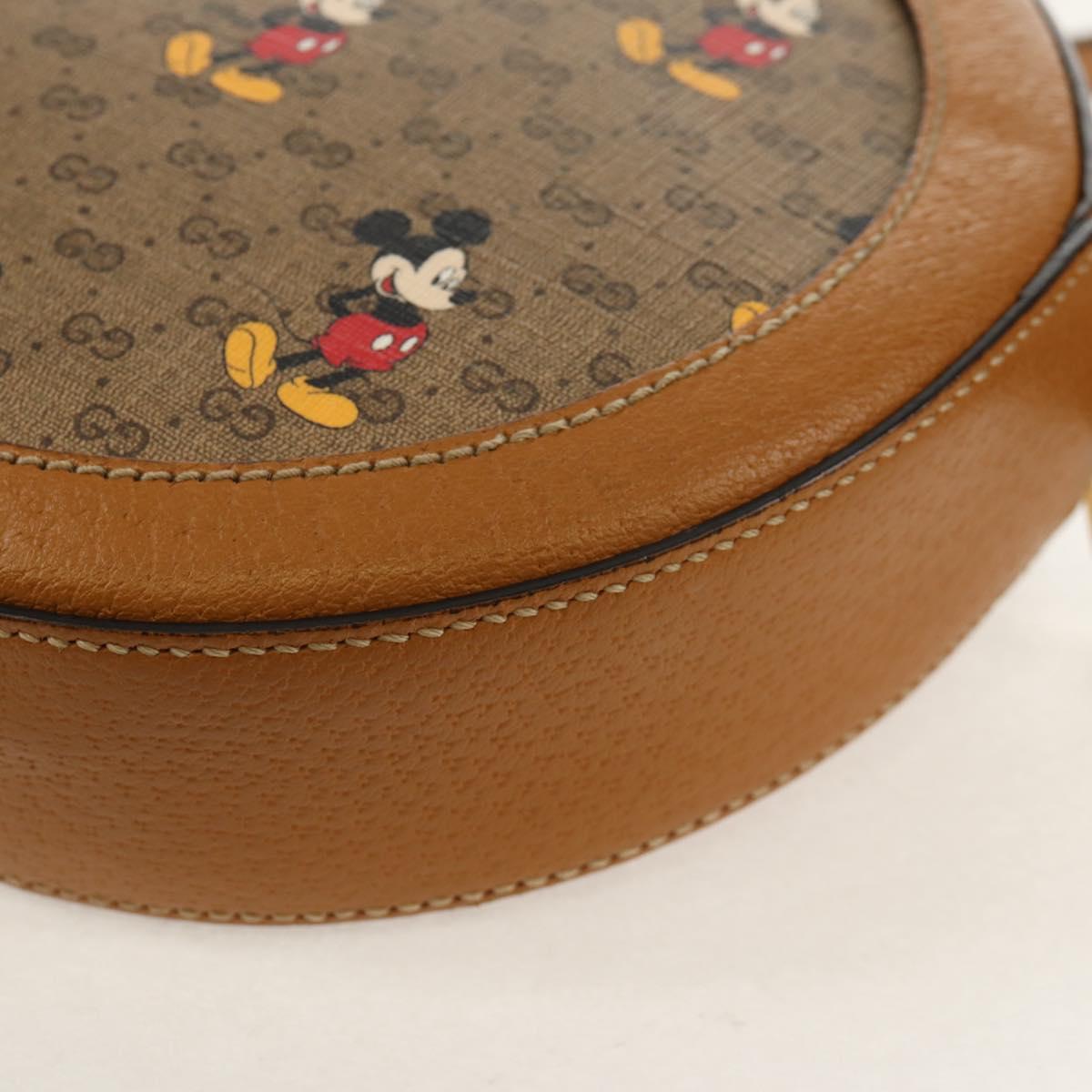 GUCCI Micro GG Supreme Disney Collaboration Bag PVC Beige 603938 Auth mr1612SAM