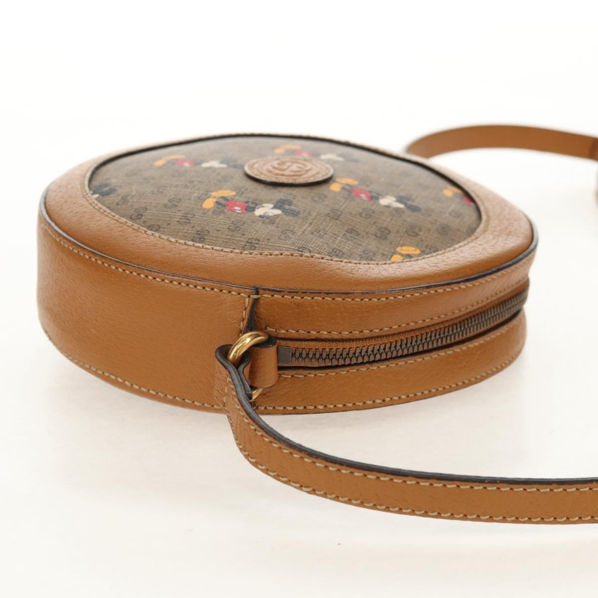 GUCCI Micro GG Supreme Disney Collaboration Bag PVC Beige 603938 Auth mr1612A