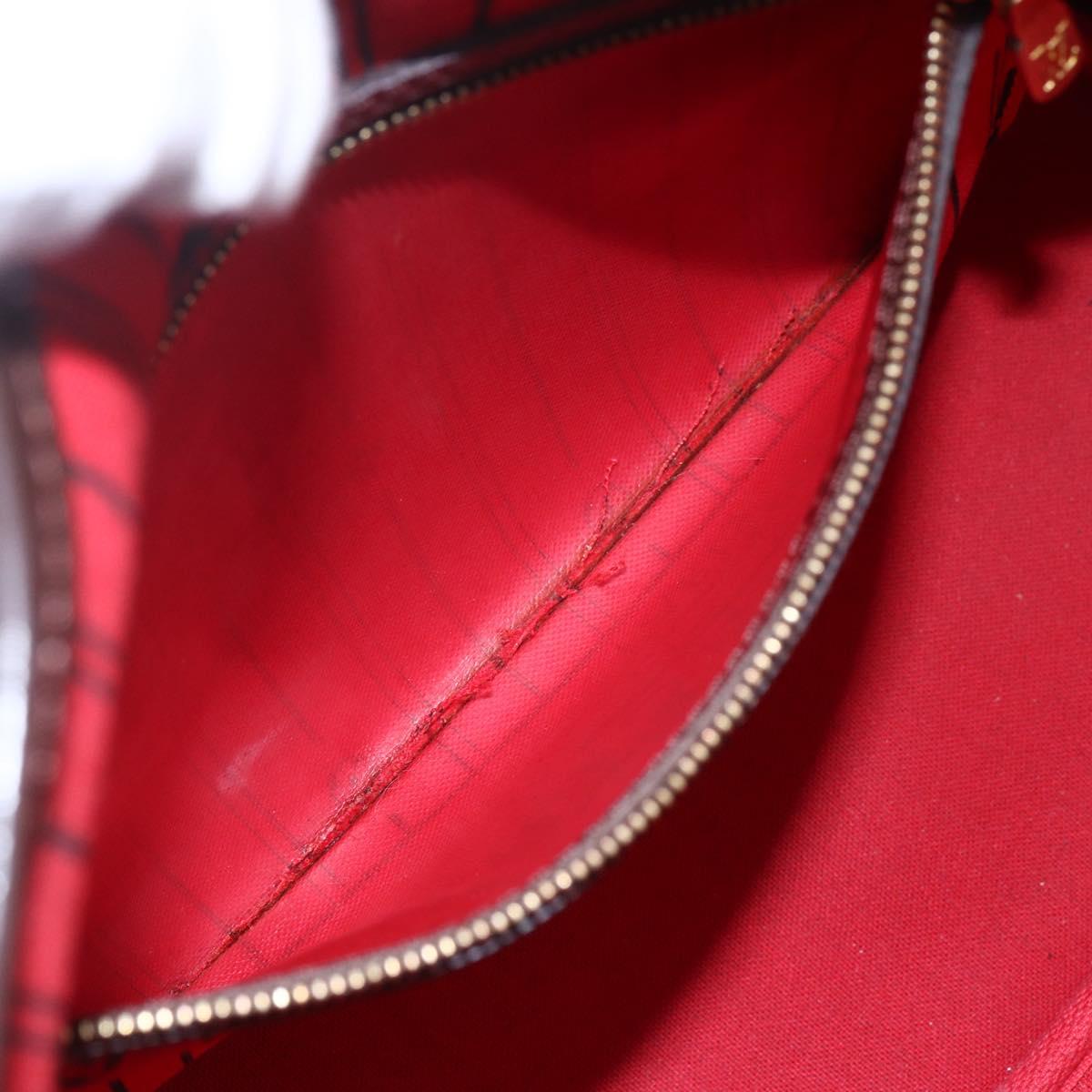 LOUIS VUITTON Damier Ebene Neverfull PM Tote Bag N51109 LV Auth mr1616