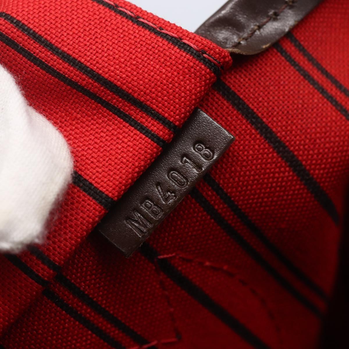 LOUIS VUITTON Damier Ebene Neverfull PM Tote Bag N51109 LV Auth mr1616