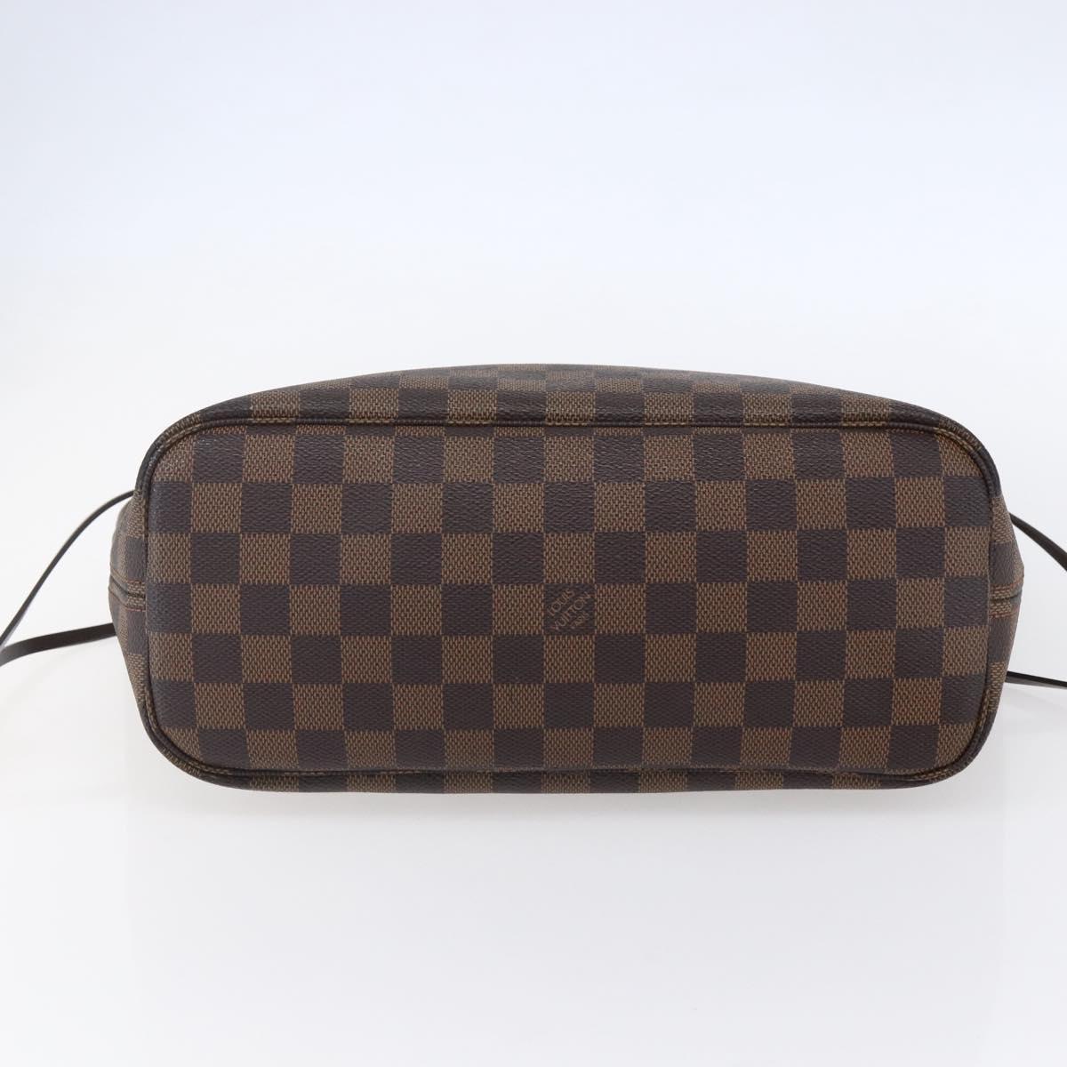 LOUIS VUITTON Damier Ebene Neverfull PM Tote Bag N51109 LV Auth mr1616