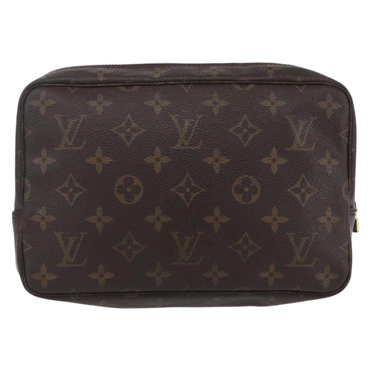 LOUIS VUITTON Monogram Trousse Toilette 23 Clutch Bag M47524 LV Auth mr1619