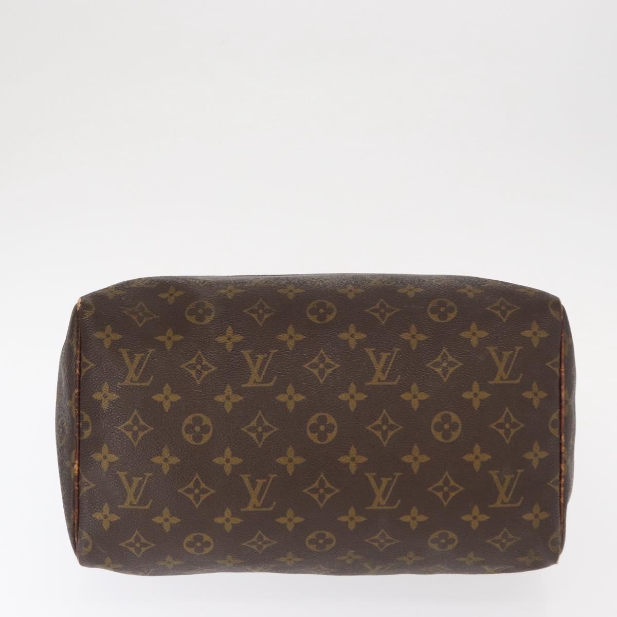 LOUIS VUITTON Monogram Speedy 30 Hand Bag M41526 LV Auth mr1620