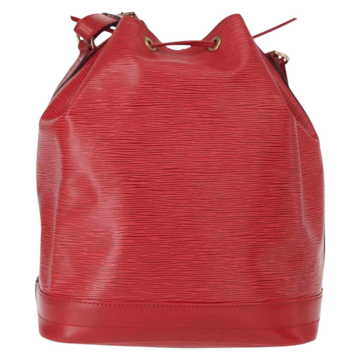 LOUIS VUITTON Epi Noe Shoulder Bag Red M44007 LV Auth mr1624