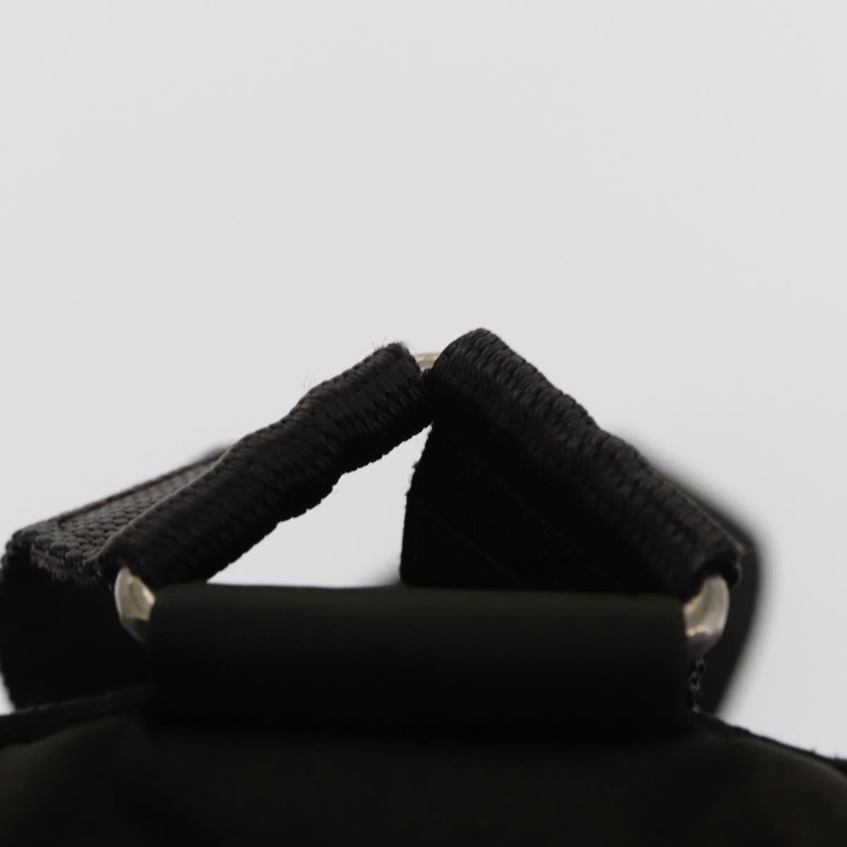 PRADA Backpack Nylon Khaki Silver Auth mr1625