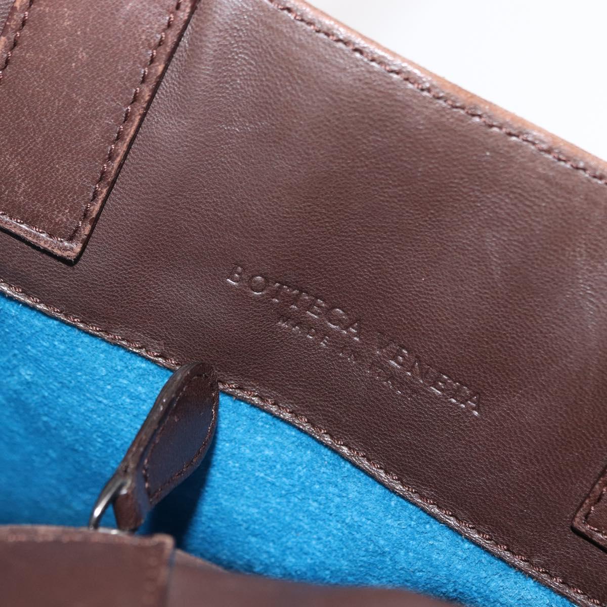 BOTTEGA VENETA INTRECCIATO Tote Bag Leather Brown Auth mr1640