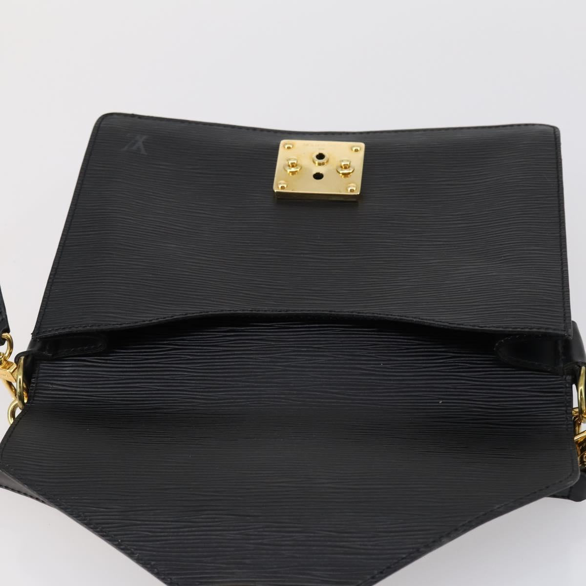 LOUIS VUITTON Epi Biface Clutch Bag Black M52322 LV Auth mr1641