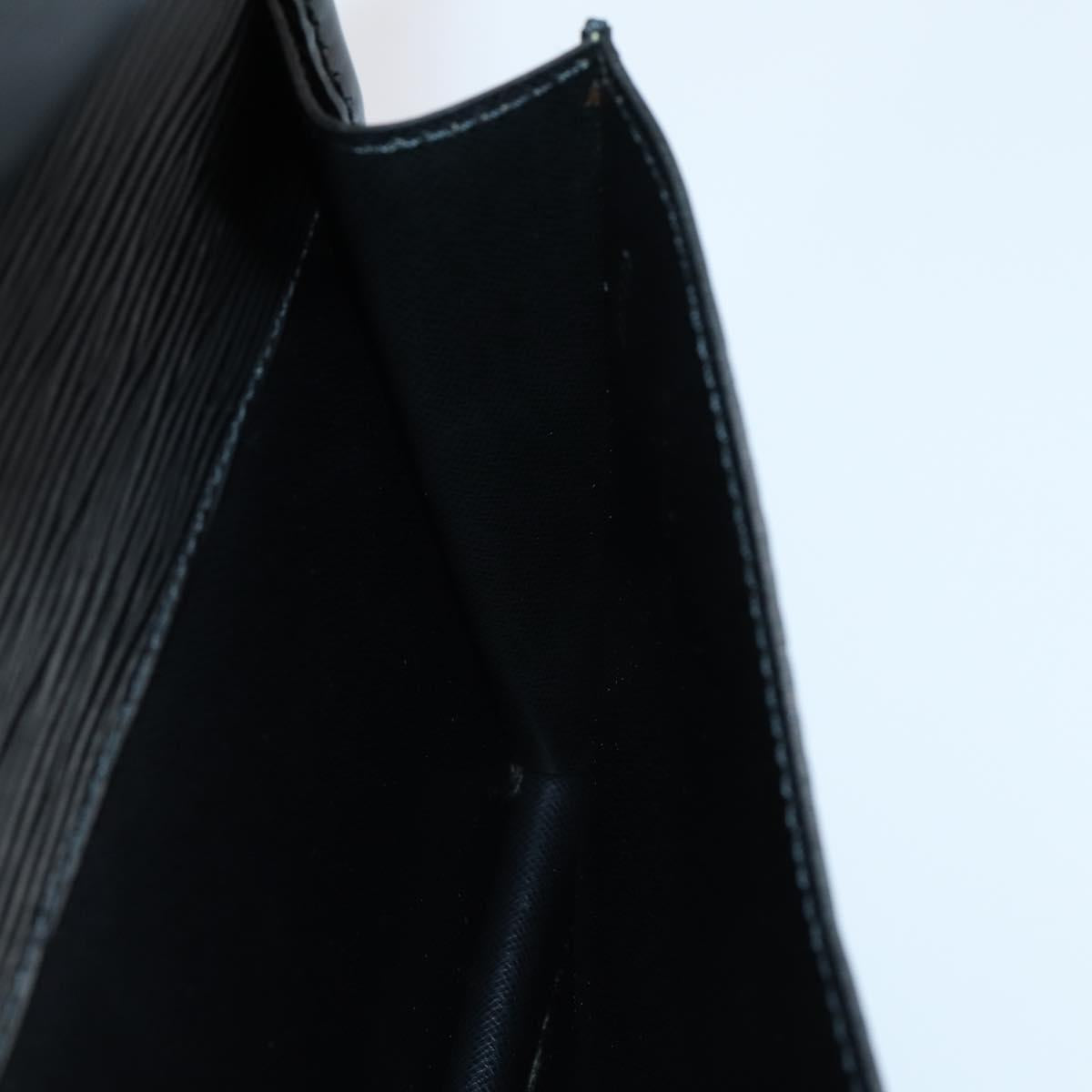 LOUIS VUITTON Epi Biface Clutch Bag Black M52322 LV Auth mr1641