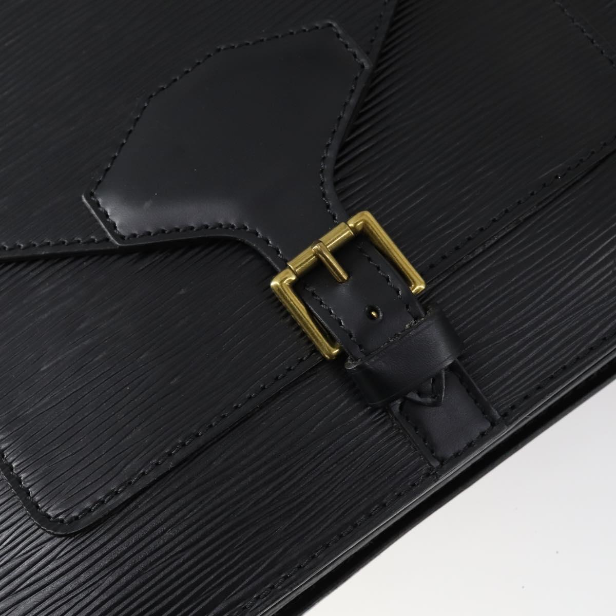 LOUIS VUITTON Epi Biface Clutch Bag Black M52322 LV Auth mr1641
