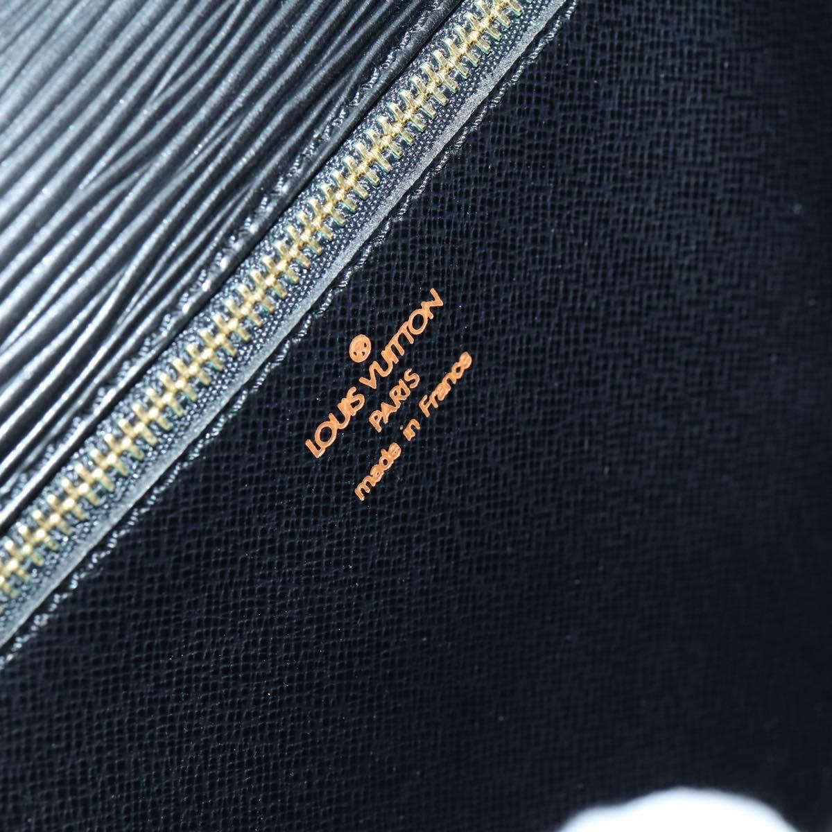 LOUIS VUITTON Epi Biface Clutch Bag Black M52322 LV Auth mr1641
