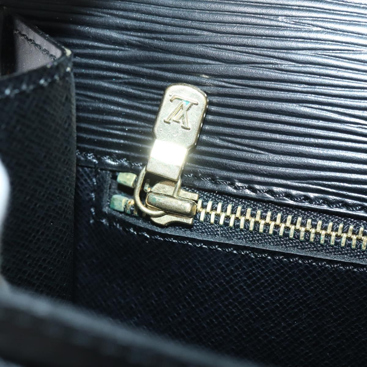 LOUIS VUITTON Epi Biface Clutch Bag Black M52322 LV Auth mr1641