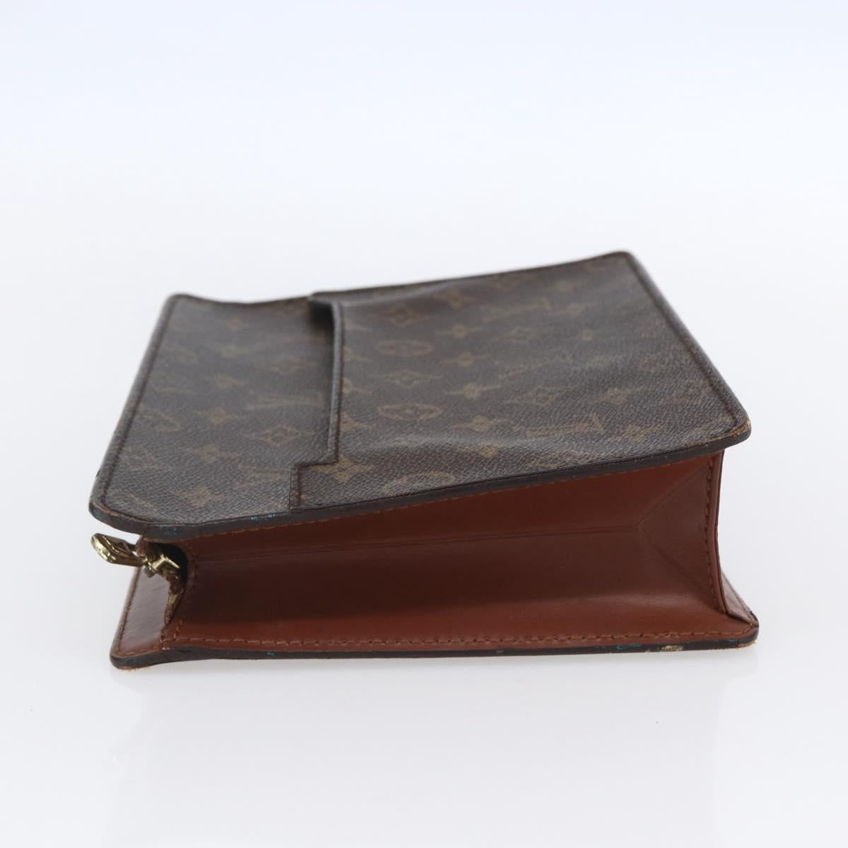 LOUIS VUITTON Monogram Pochette Homme Clutch Bag M51795 LV Auth mr1653