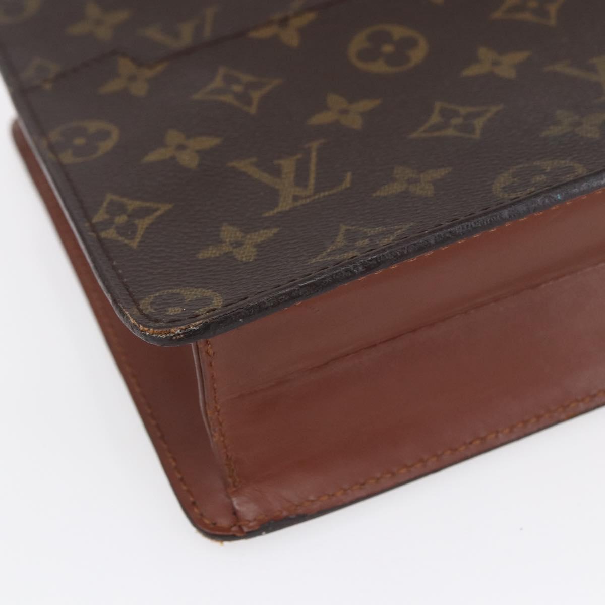LOUIS VUITTON Monogram Pochette Homme Clutch Bag M51795 LV Auth mr1653