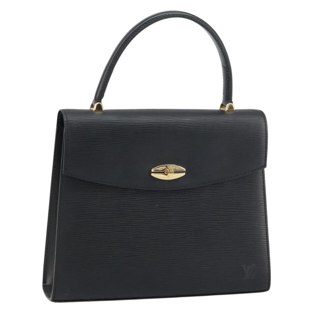 LOUIS VUITTON Epi Malesherbes Hand Bag Black M52372 LV Auth mr1661