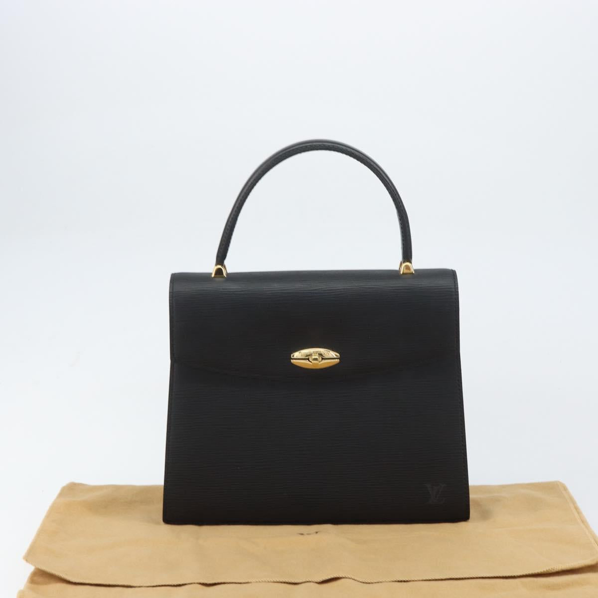 LOUIS VUITTON Epi Malesherbes Hand Bag Black M52372 LV Auth mr1661