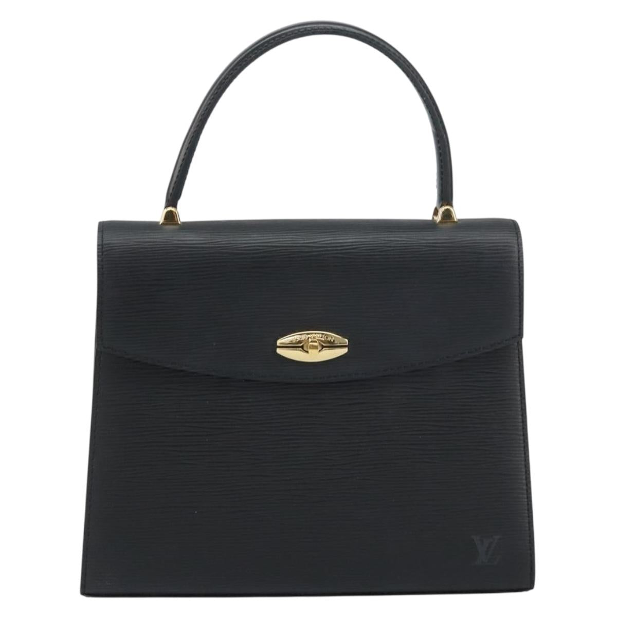 LOUIS VUITTON Epi Malesherbes Hand Bag Black M52372 LV Auth mr1661