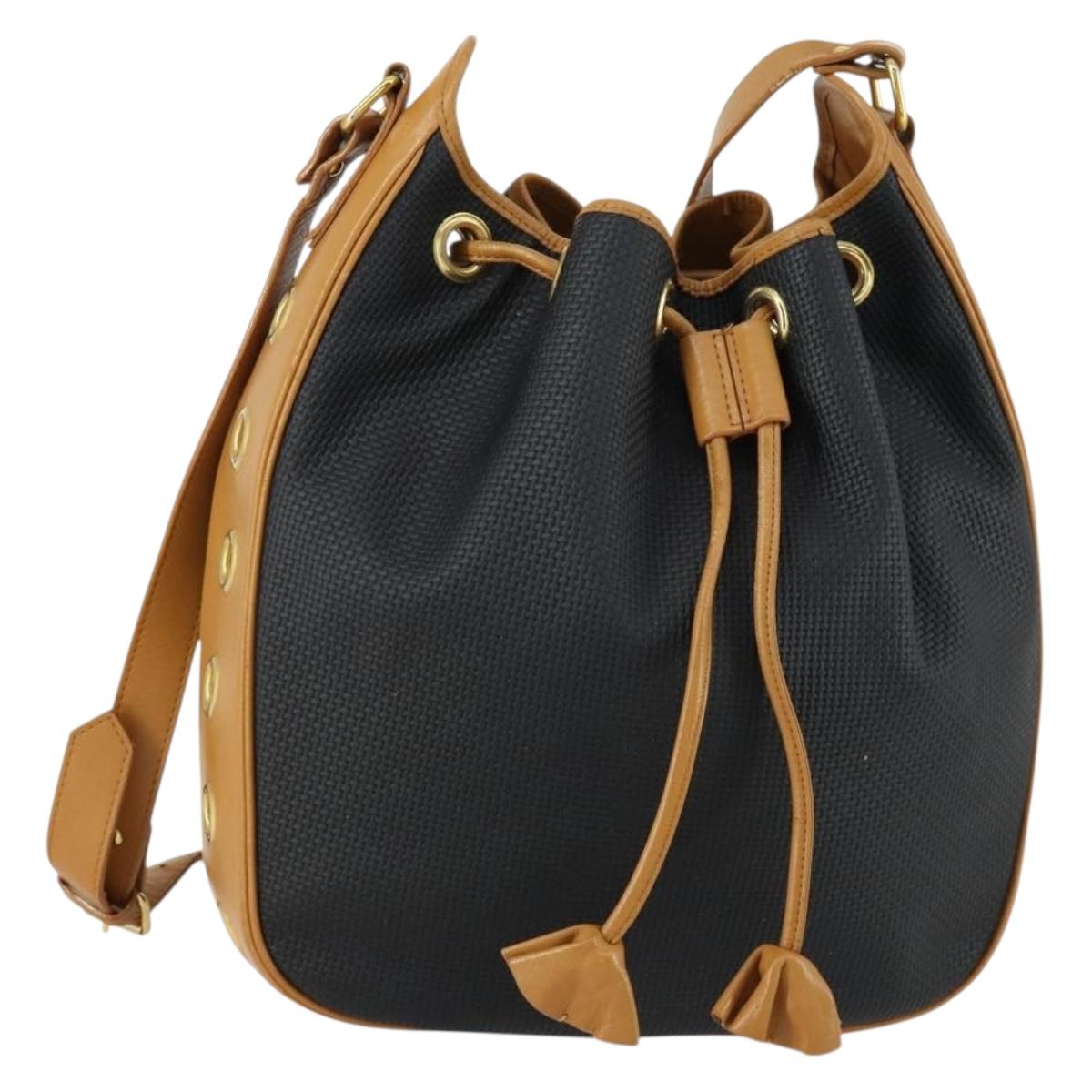 SAINT LAURENT Shoulder Bag Leather Brown Auth mr1683