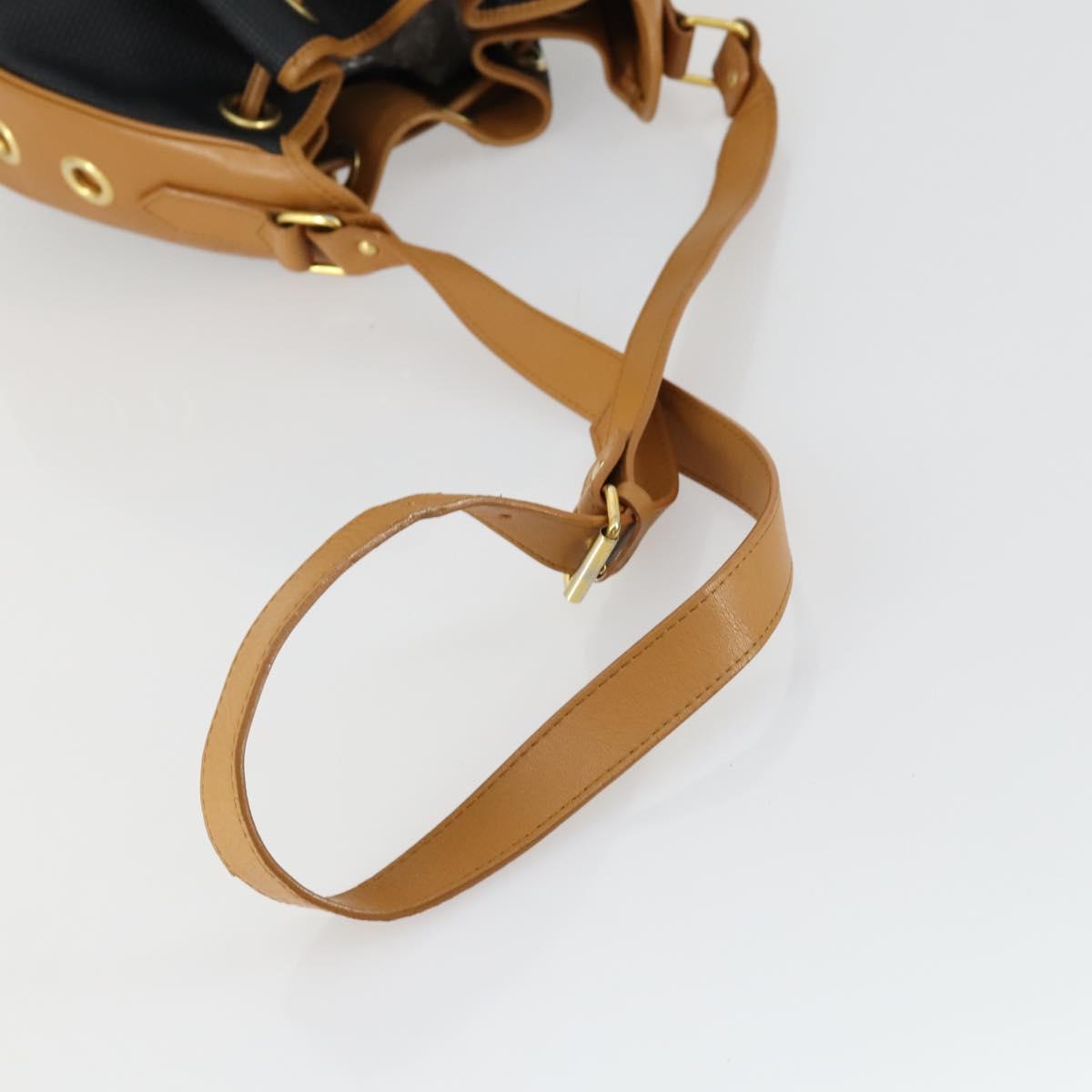 SAINT LAURENT Shoulder Bag Leather Brown Auth mr1683