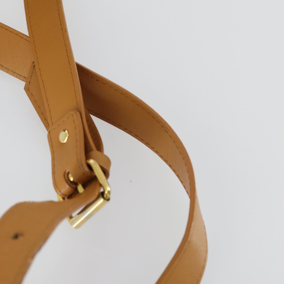 SAINT LAURENT Shoulder Bag Leather Brown Auth mr1683