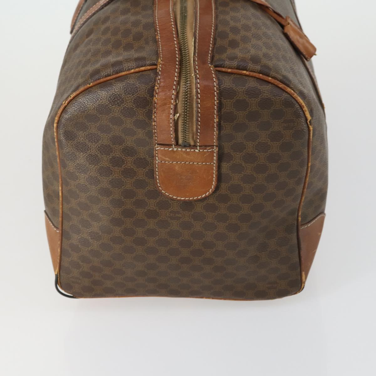 CELINE Macadam Canvas Bag PVC 3 Set Brown Auth mr1693