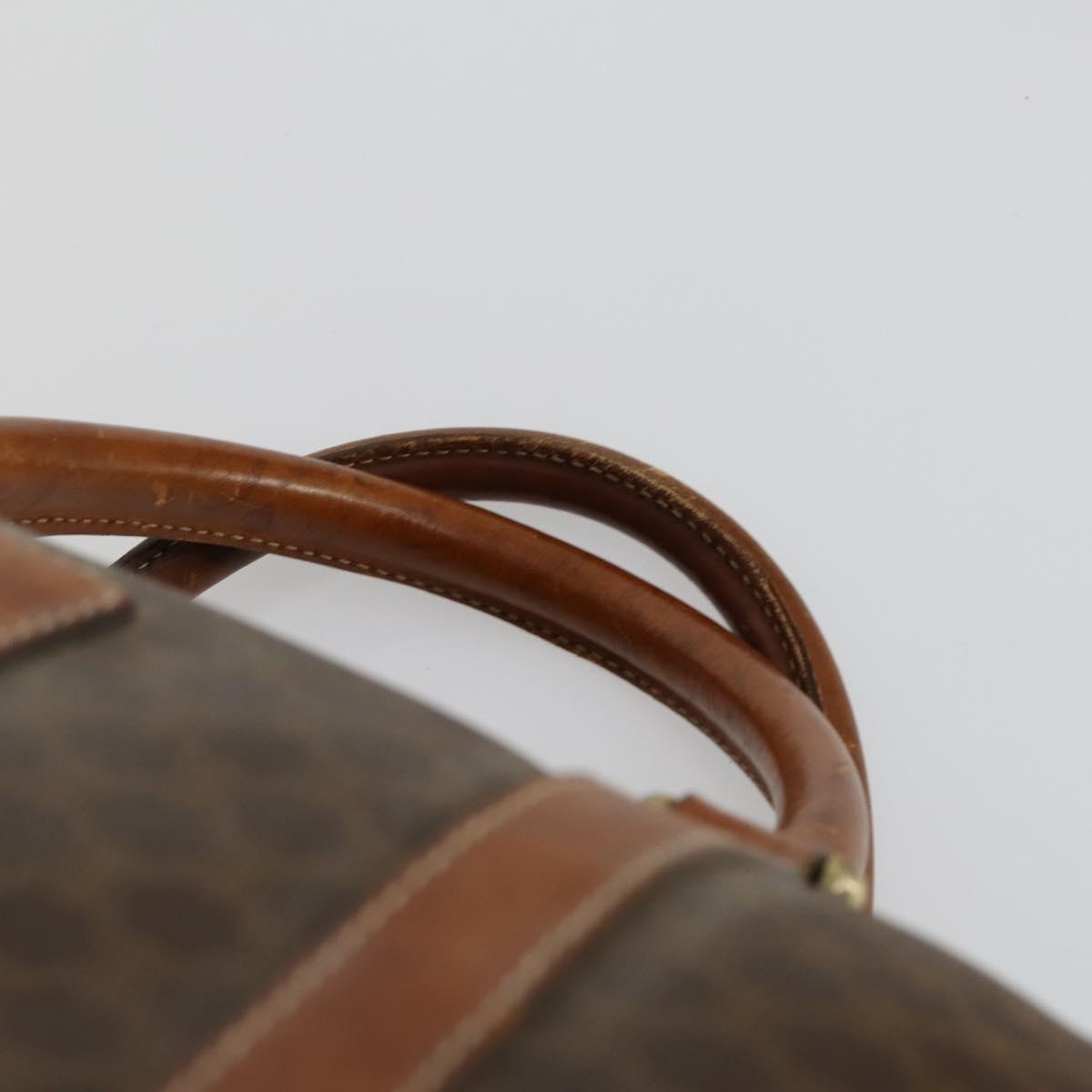 CELINE Macadam Canvas Bag PVC 3 Set Brown Auth mr1693