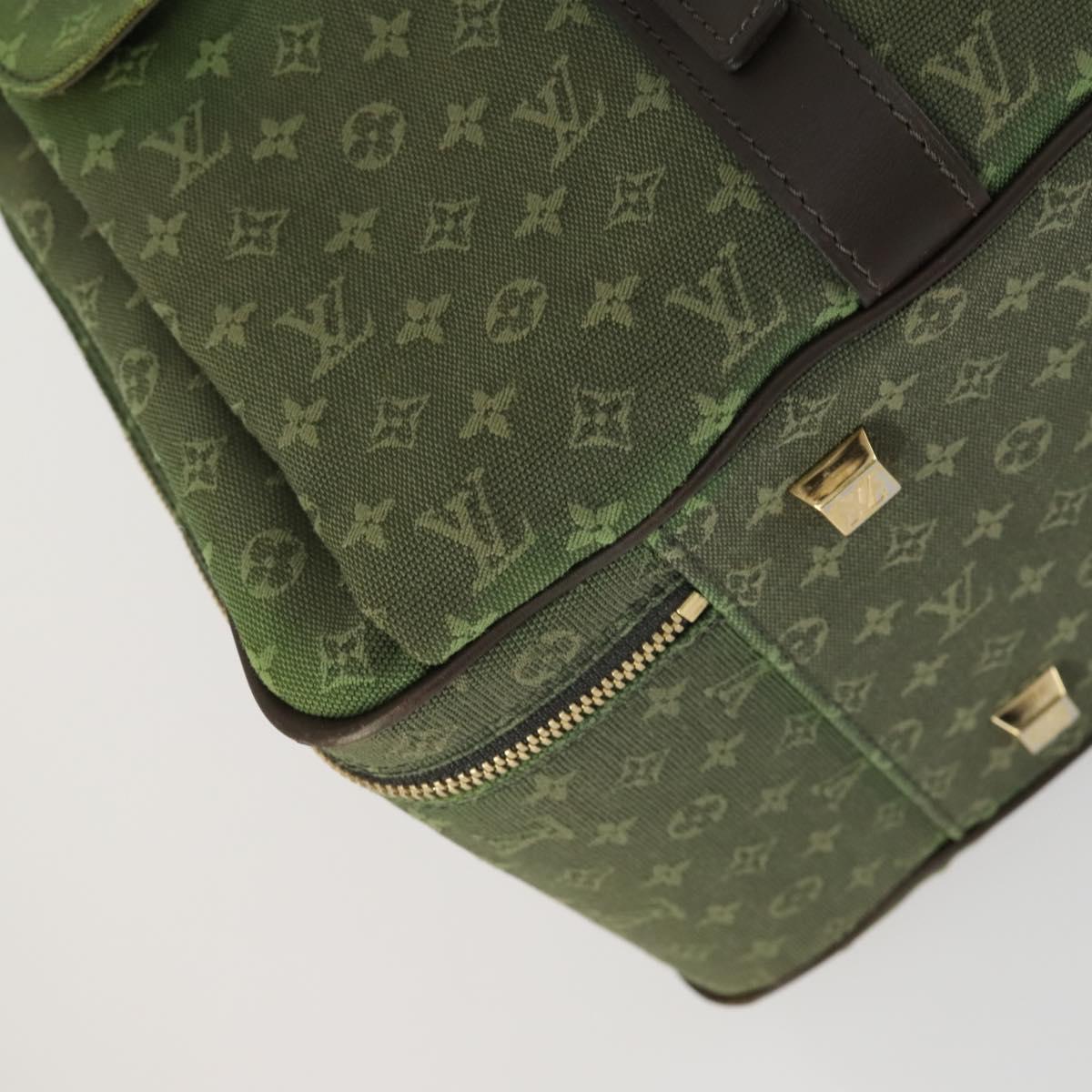 LOUIS VUITTON Monogram Mini mini claudine Boston Bag Khaki MB0082 LV Auth mr1701
