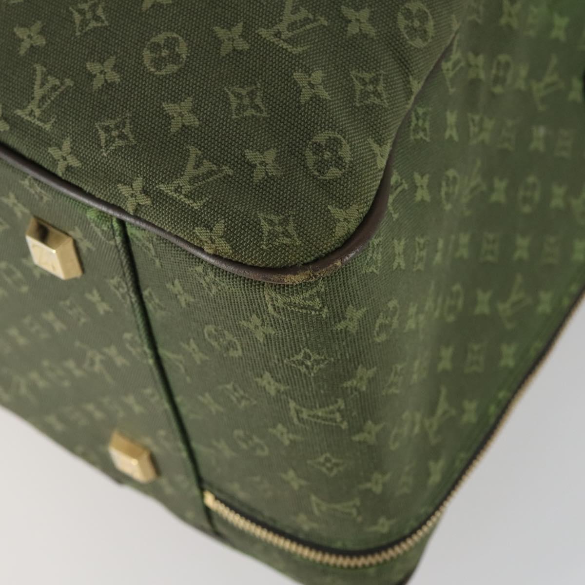LOUIS VUITTON Monogram Mini mini claudine Boston Bag Khaki MB0082 LV Auth mr1701