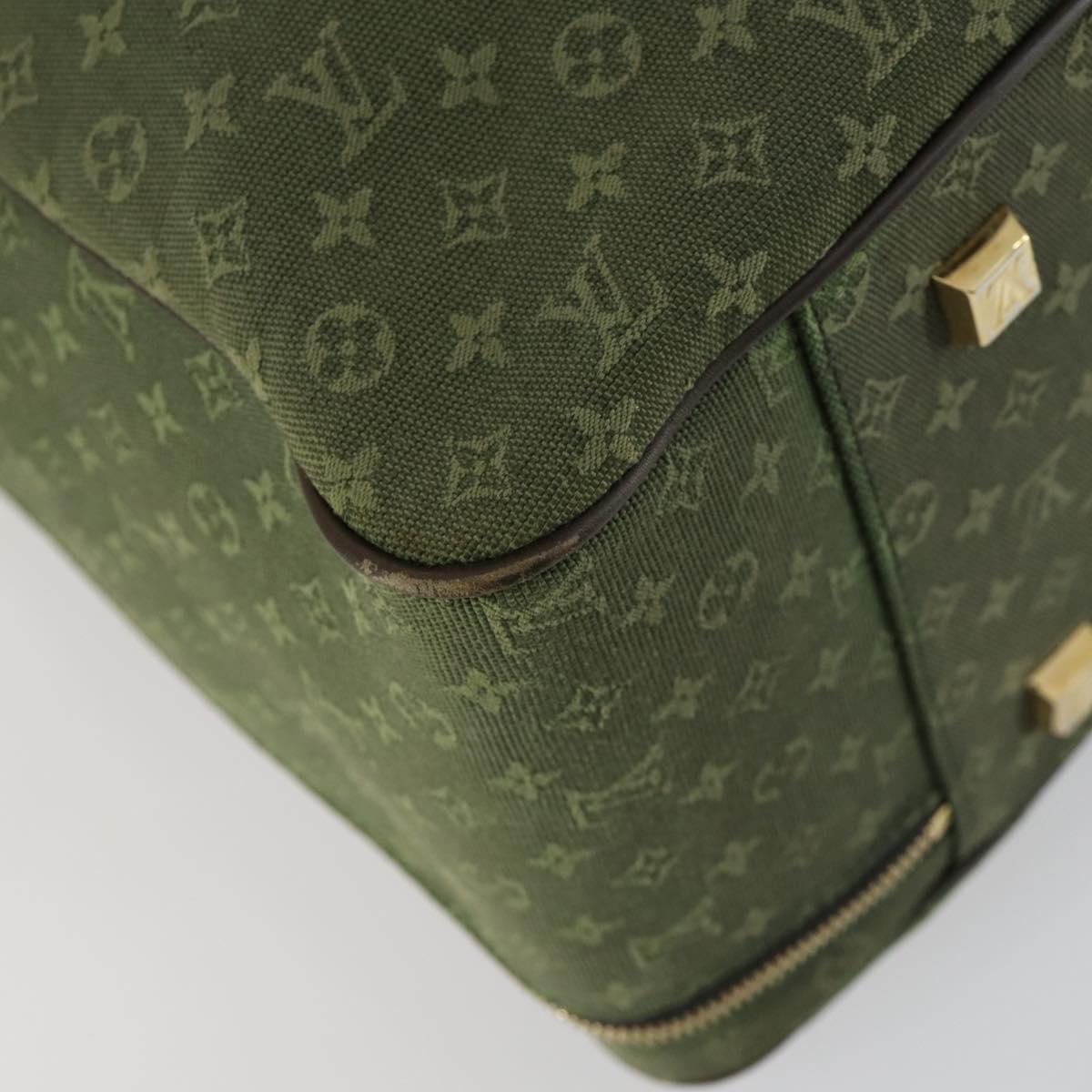 LOUIS VUITTON Monogram Mini mini claudine Boston Bag Khaki MB0082 LV Auth mr1701