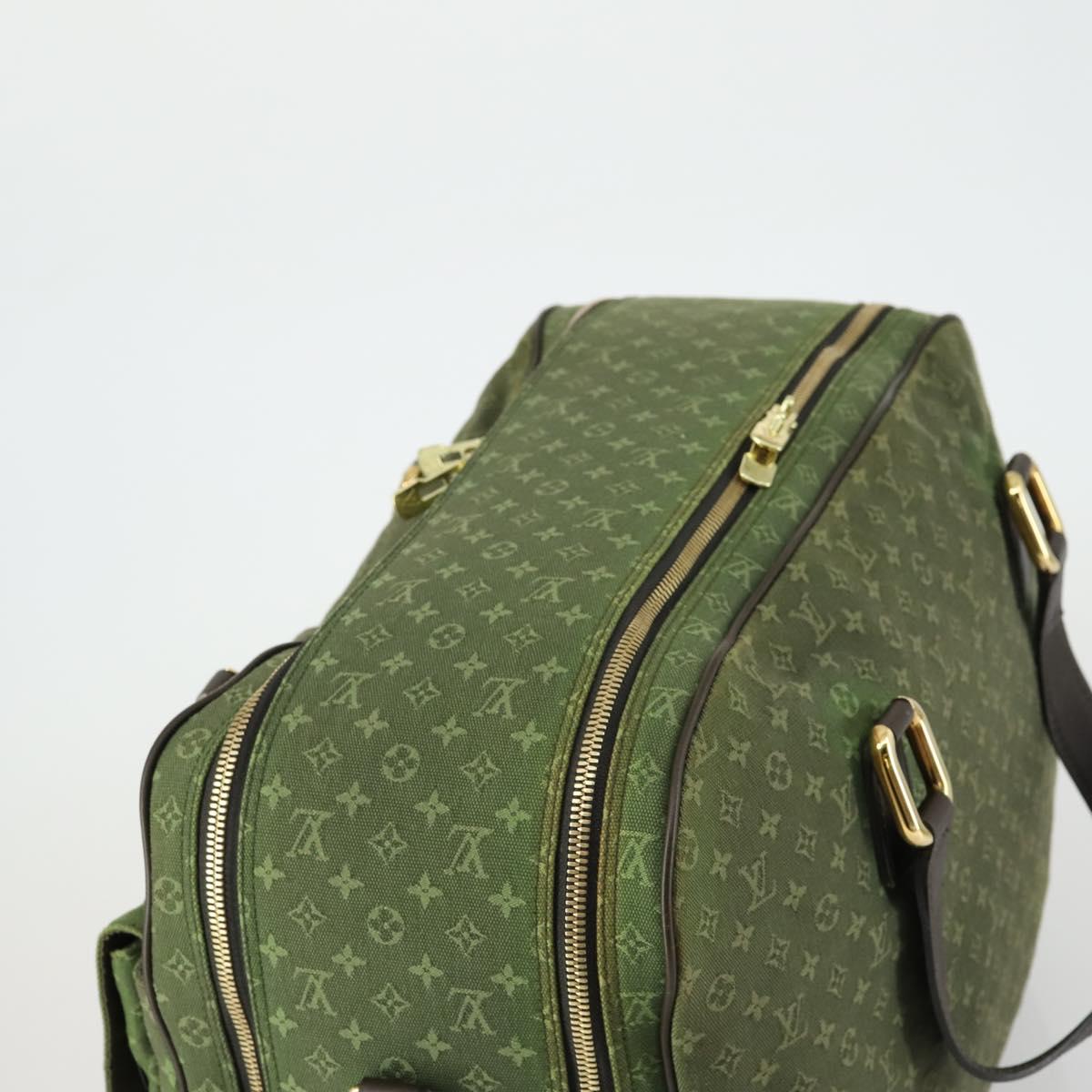 LOUIS VUITTON Monogram Mini mini claudine Boston Bag Khaki MB0082 LV Auth mr1701