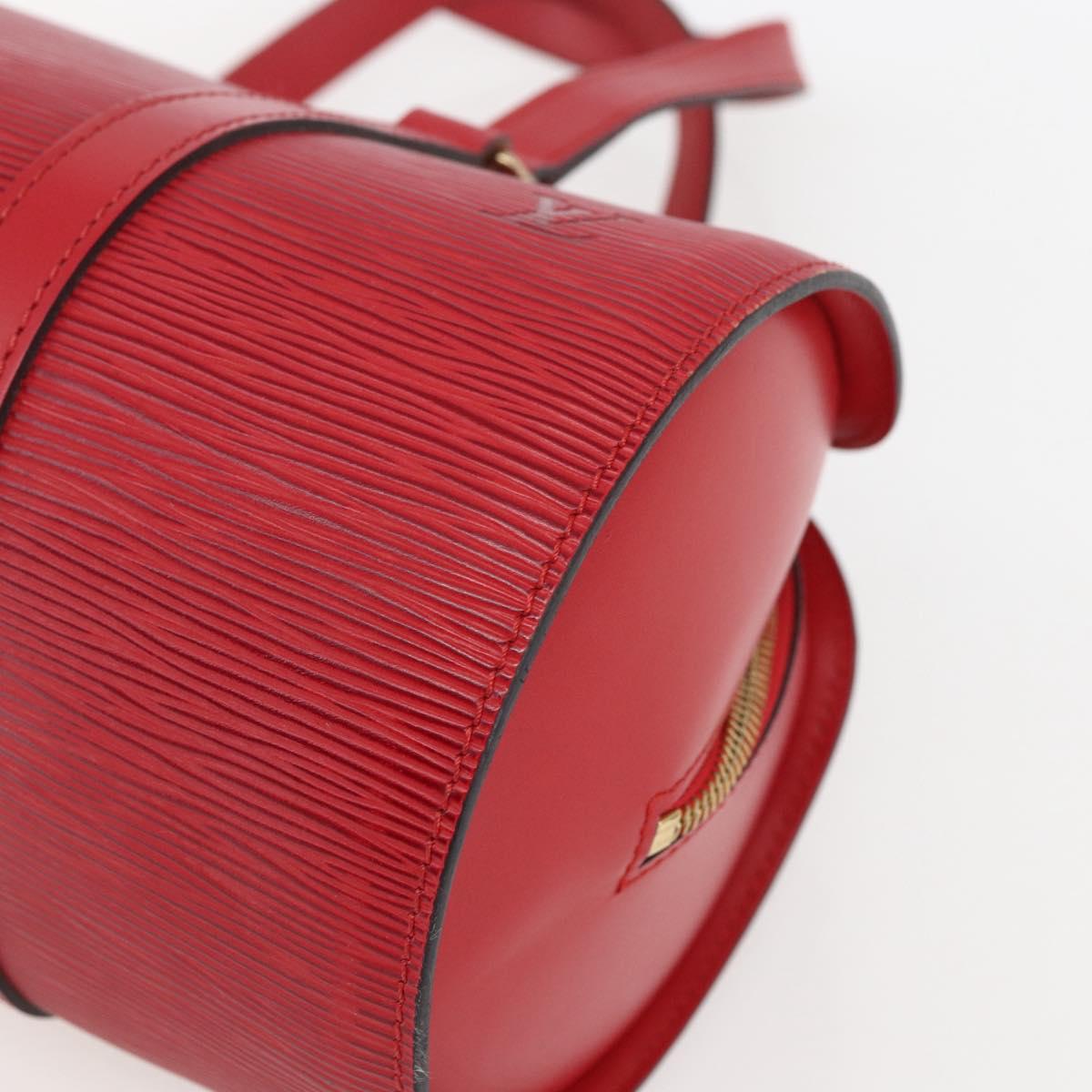 LOUIS VUITTON Epi Soufflot Hand Bag Red M52227 LV Auth mr1713V