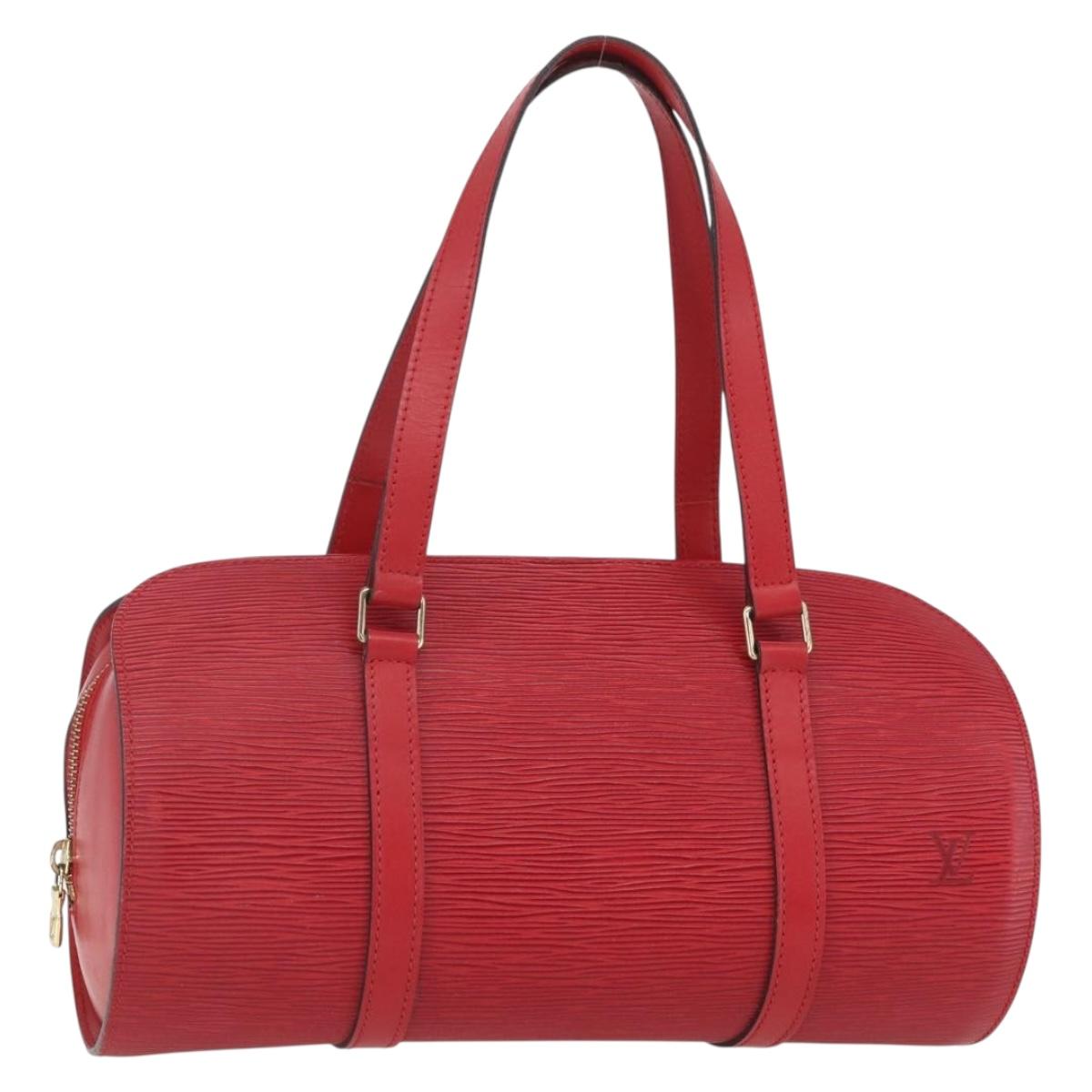 LOUIS VUITTON Epi Soufflot Hand Bag Red M52227 LV Auth mr1713V