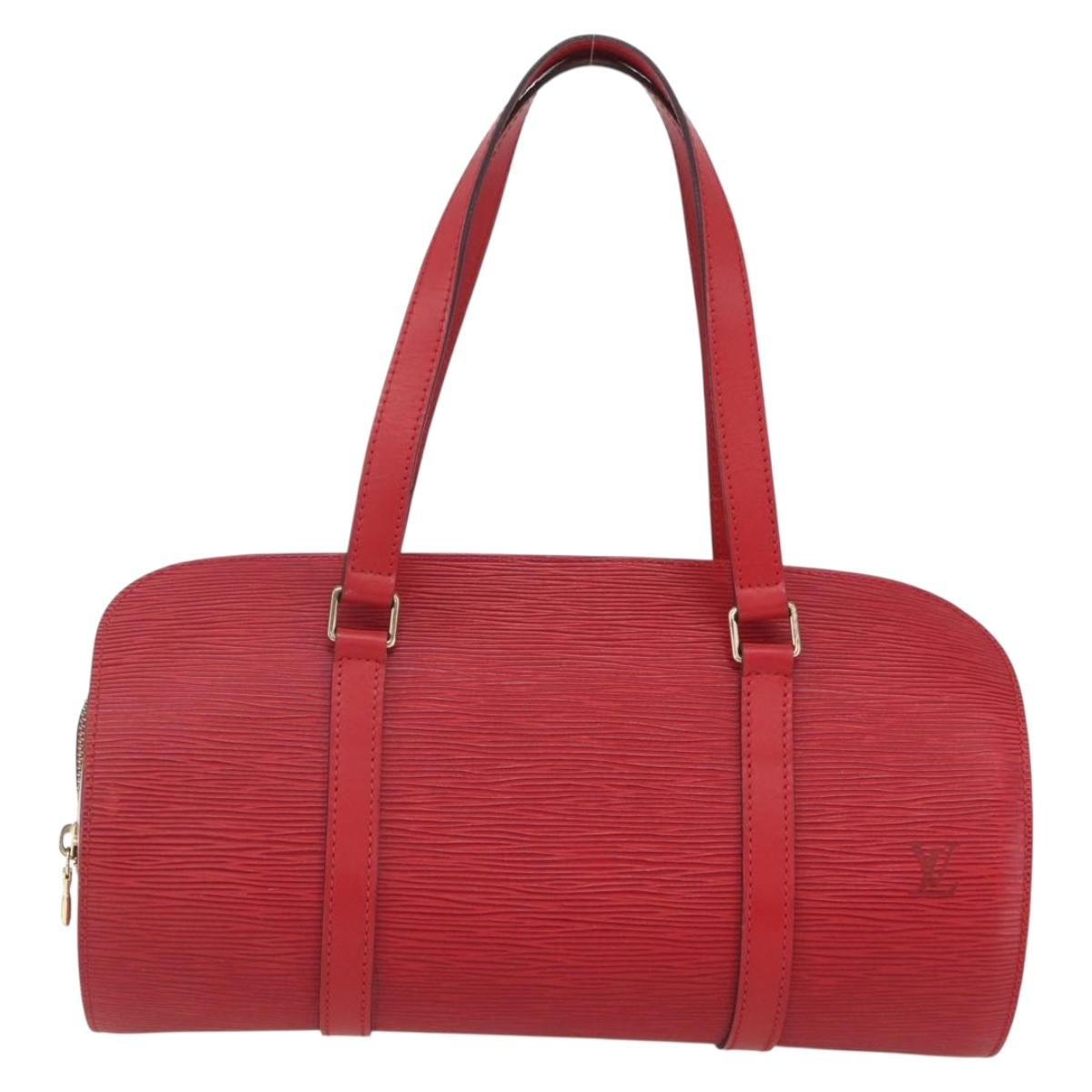 LOUIS VUITTON Epi Soufflot Hand Bag Red M52227 LV Auth mr1713V
