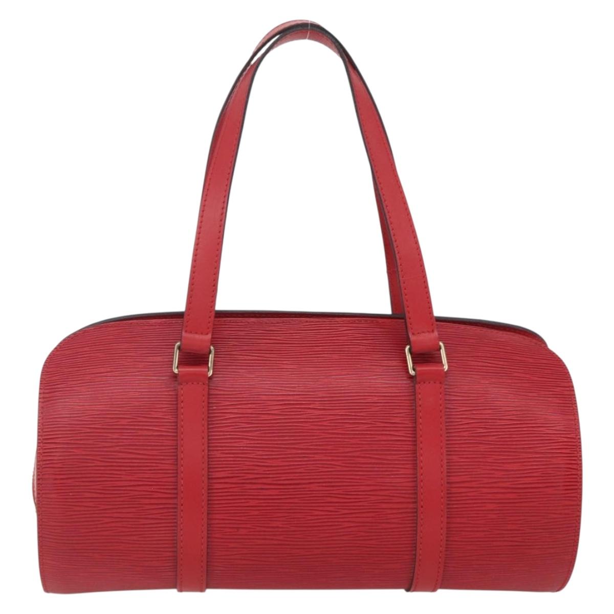 LOUIS VUITTON Epi Soufflot Hand Bag Red M52227 LV Auth mr1713V