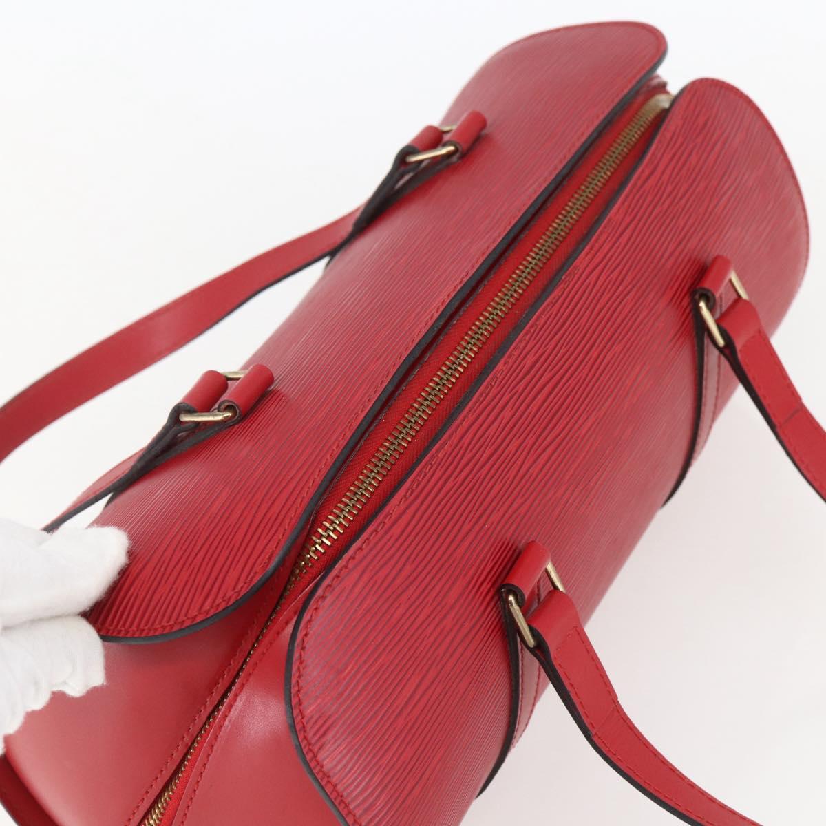 LOUIS VUITTON Epi Soufflot Hand Bag Red M52227 LV Auth mr1713V