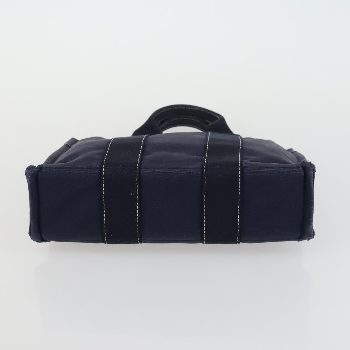 HERMES Her Line Fourre Tout Hand Bag Canvas 5 Set Black Navy gray Auth mr1716
