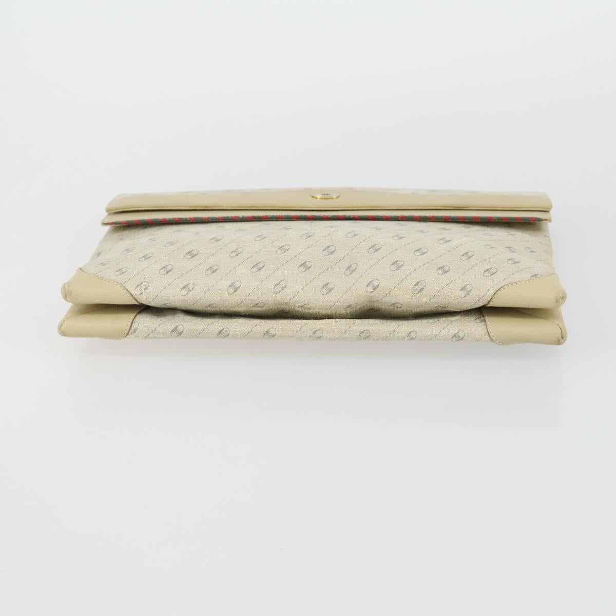 GUCCI GG Supreme Web Sherry Line Bag PVC Nylon 4 Set Beige Navy Auth mr1719