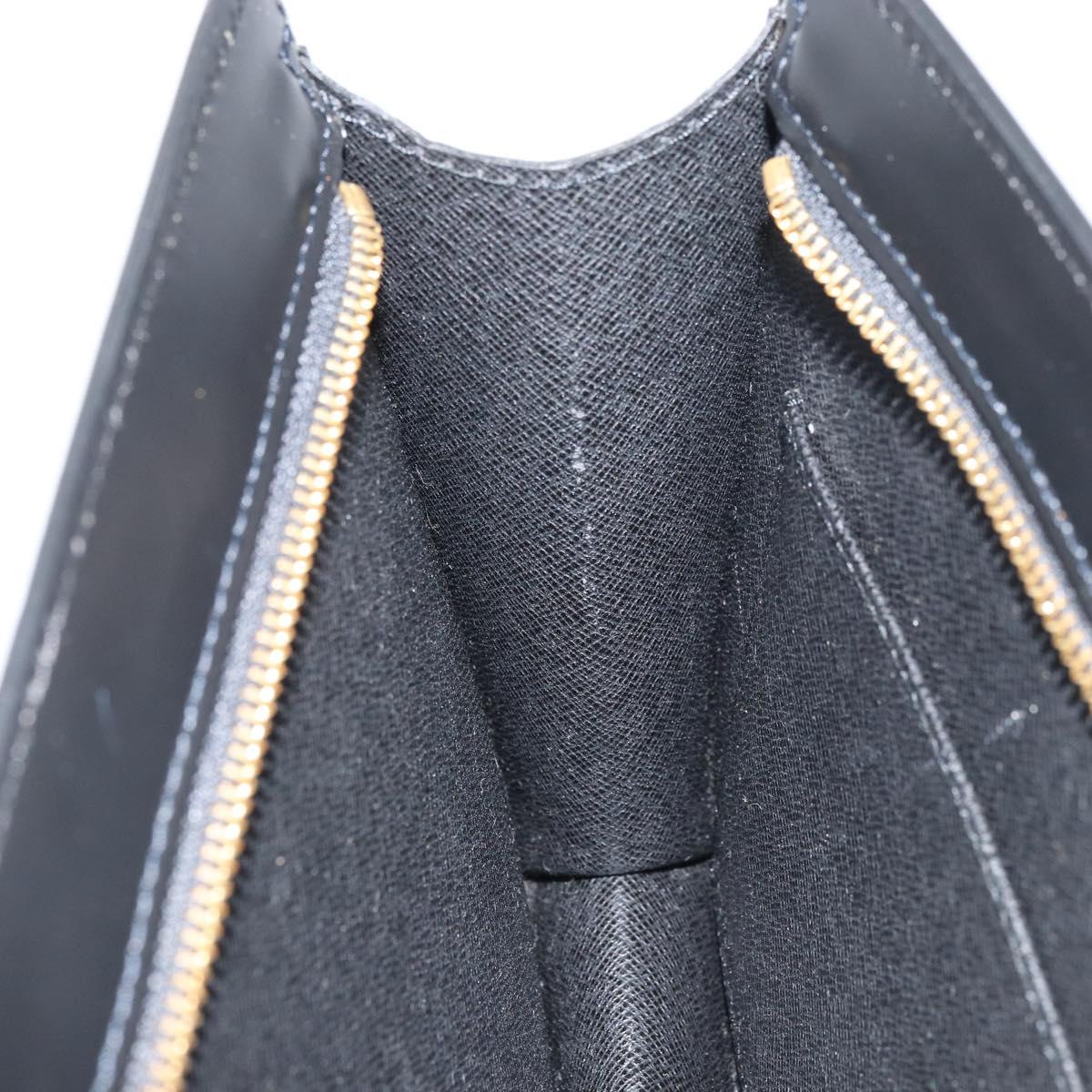 LOUIS VUITTON Epi Pochette Homme Clutch Bag Black M52522 LV Auth mr1729