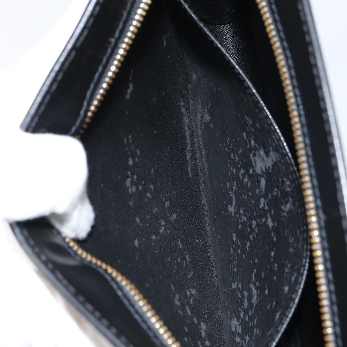 LOUIS VUITTON Epi Pochette Homme Clutch Bag Black M52522 LV Auth mr1729