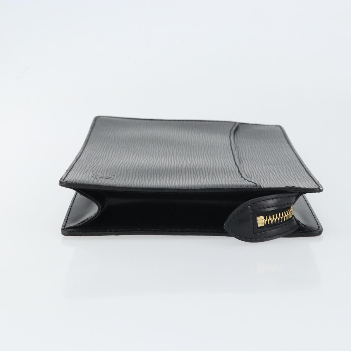 LOUIS VUITTON Epi Pochette Homme Clutch Bag Black M52522 LV Auth mr1729