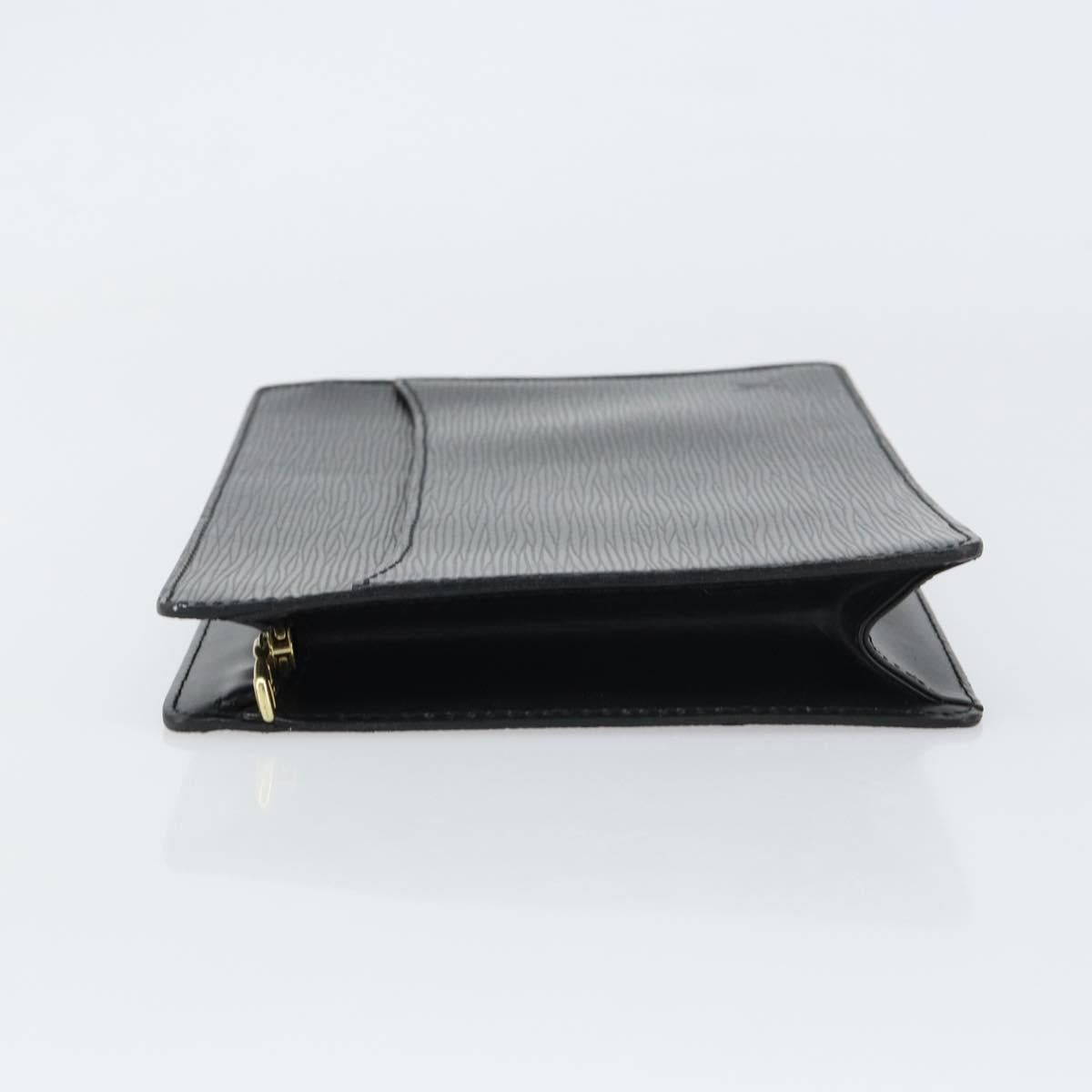 LOUIS VUITTON Epi Pochette Homme Clutch Bag Black M52522 LV Auth mr1729