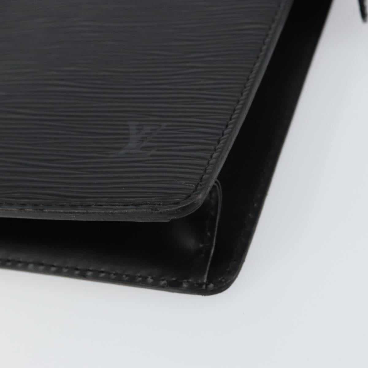 LOUIS VUITTON Epi Pochette Homme Clutch Bag Black M52522 LV Auth mr1729