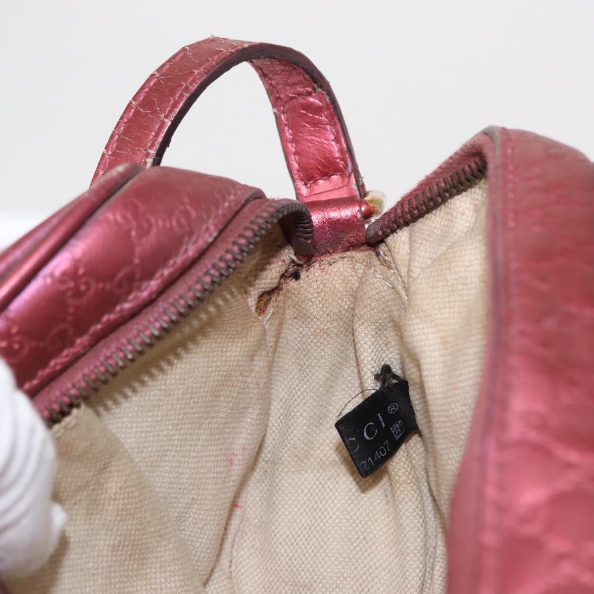 GUCCI Micro Guccissima Shoulder Bag Gold Cherry 309538 Auth mr1740