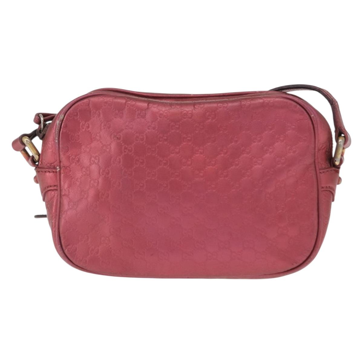 GUCCI Micro Guccissima Shoulder Bag Gold Cherry 309538 Auth mr1740