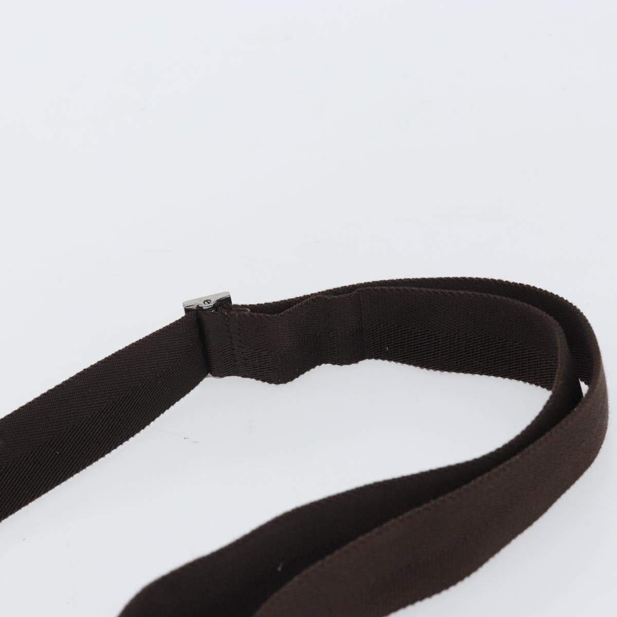 GUCCI GG Canvas Shoulder Bag Beige Silver 114272 Auth mr1759